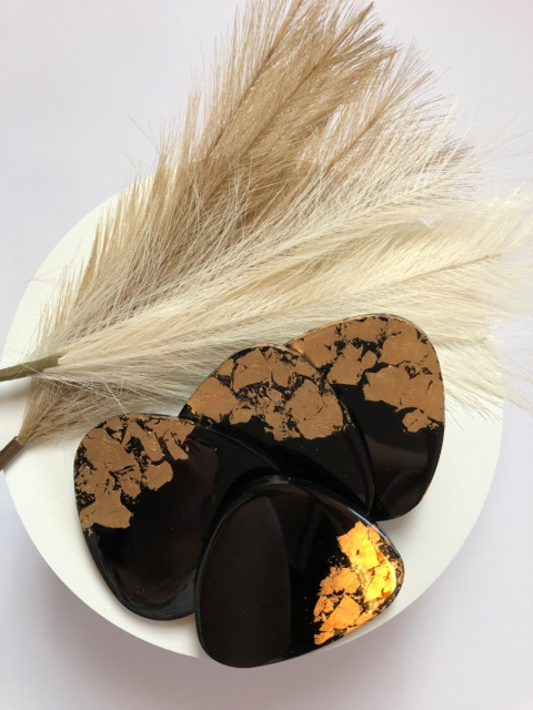 Zestaw podkładek CZARNE ZŁOTO