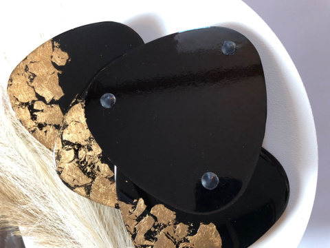 Zestaw podkładek CZARNE ZŁOTO